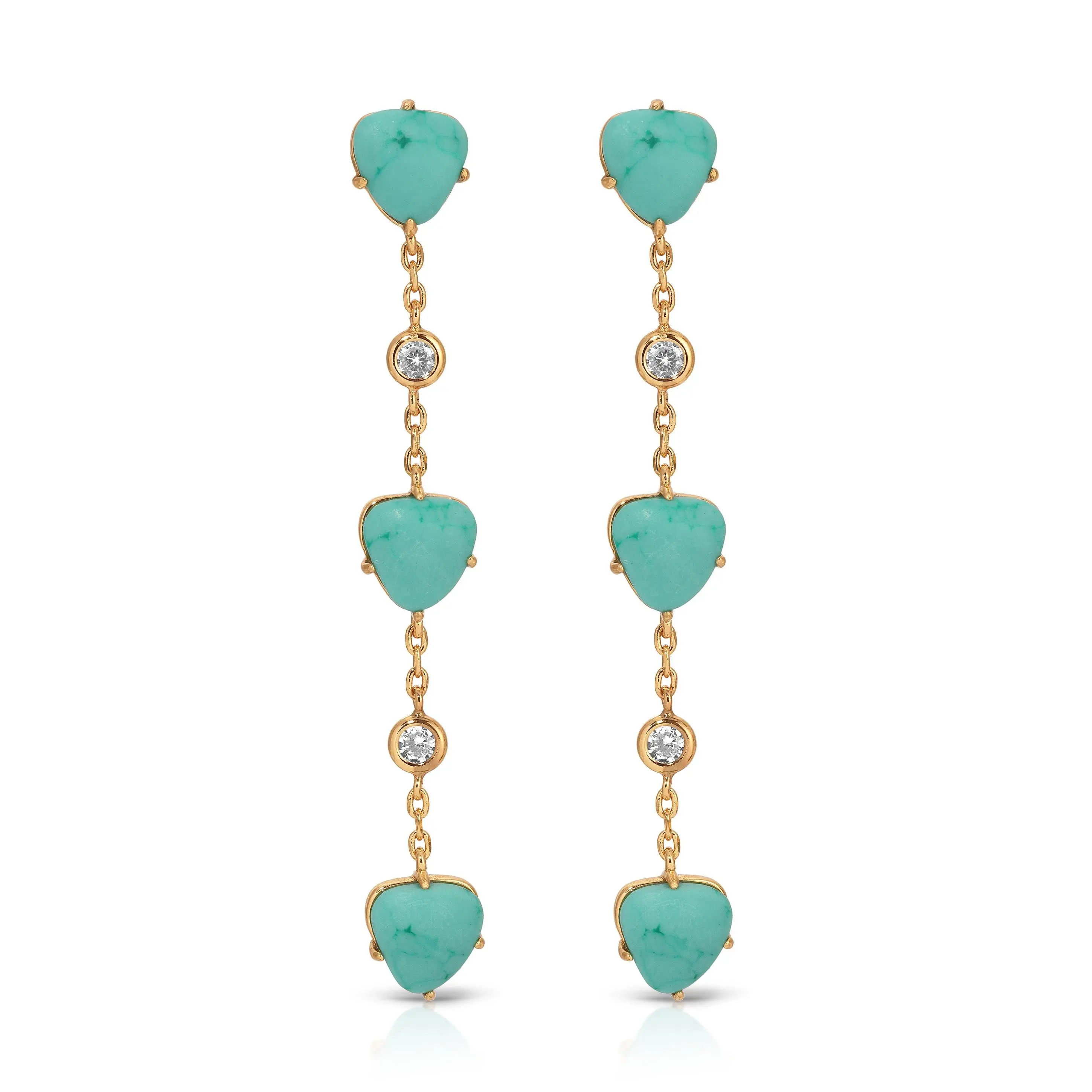 Turquoise Solstice Dangle Earrings