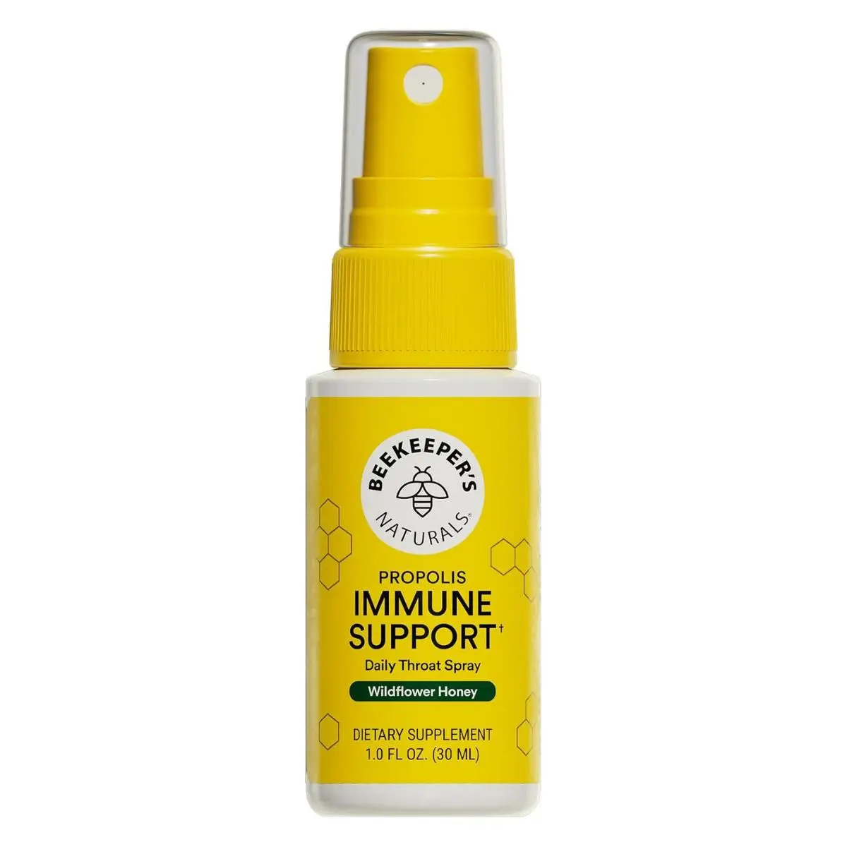 Propolis Throat Spray by Beekeeper's Naturals - 95% Bee Propolis Extract, Natural Immune Support & Sore Throat Relief - Antioxidants, Keto, Paleo, Gluten-Free (1.0 oz)(Pack of 1)