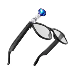 AI Smart Glasses 4K HD Camera, 290mAh Battery, 8MP Anti-Shake Camera Glasses, Support Video Recording, Real-time Translation/GPT Lens Recognition, Photochromic Lens