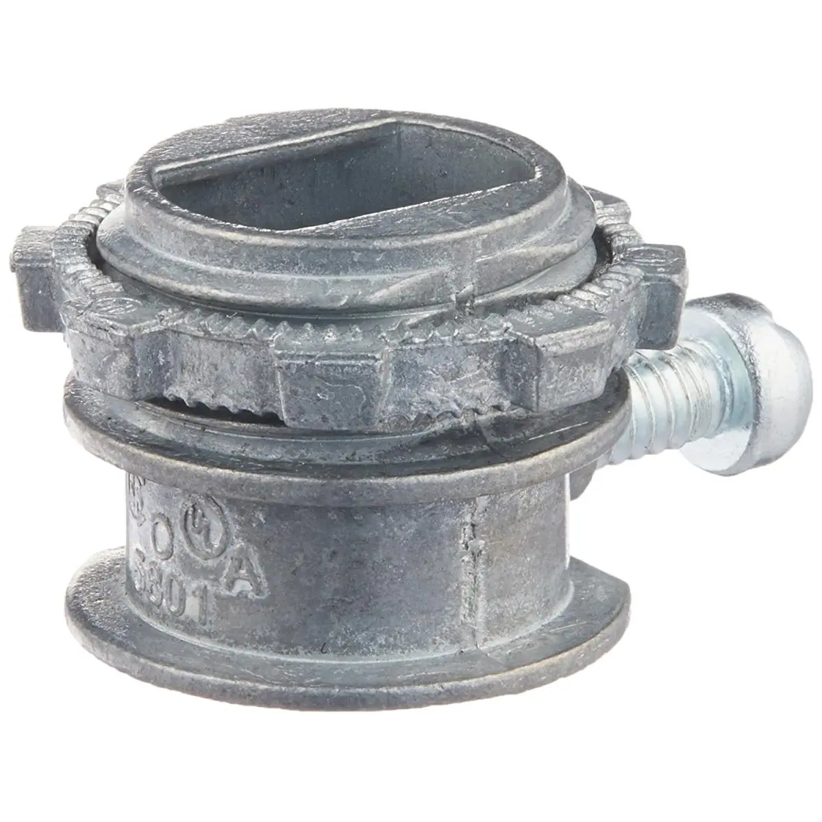212 MAIN Halex 3589215 0.375 in. Zinc AC Connector, Pipe Fitting for Metal Pipes