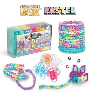 Rainbow Loom Pastel Rubber Band Treasure Box