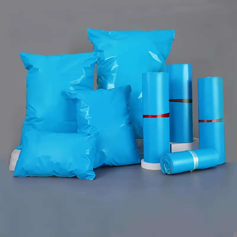 100pcs Thick Waterproof Self-Adhesive Postal Mailing Bags, Various Sizes, Colorful Sealed Envelopes for Logistics Shipping, Blue Pink Green purple Extra-thick, durable and high-quality mailing bags, Shipping Supplies
