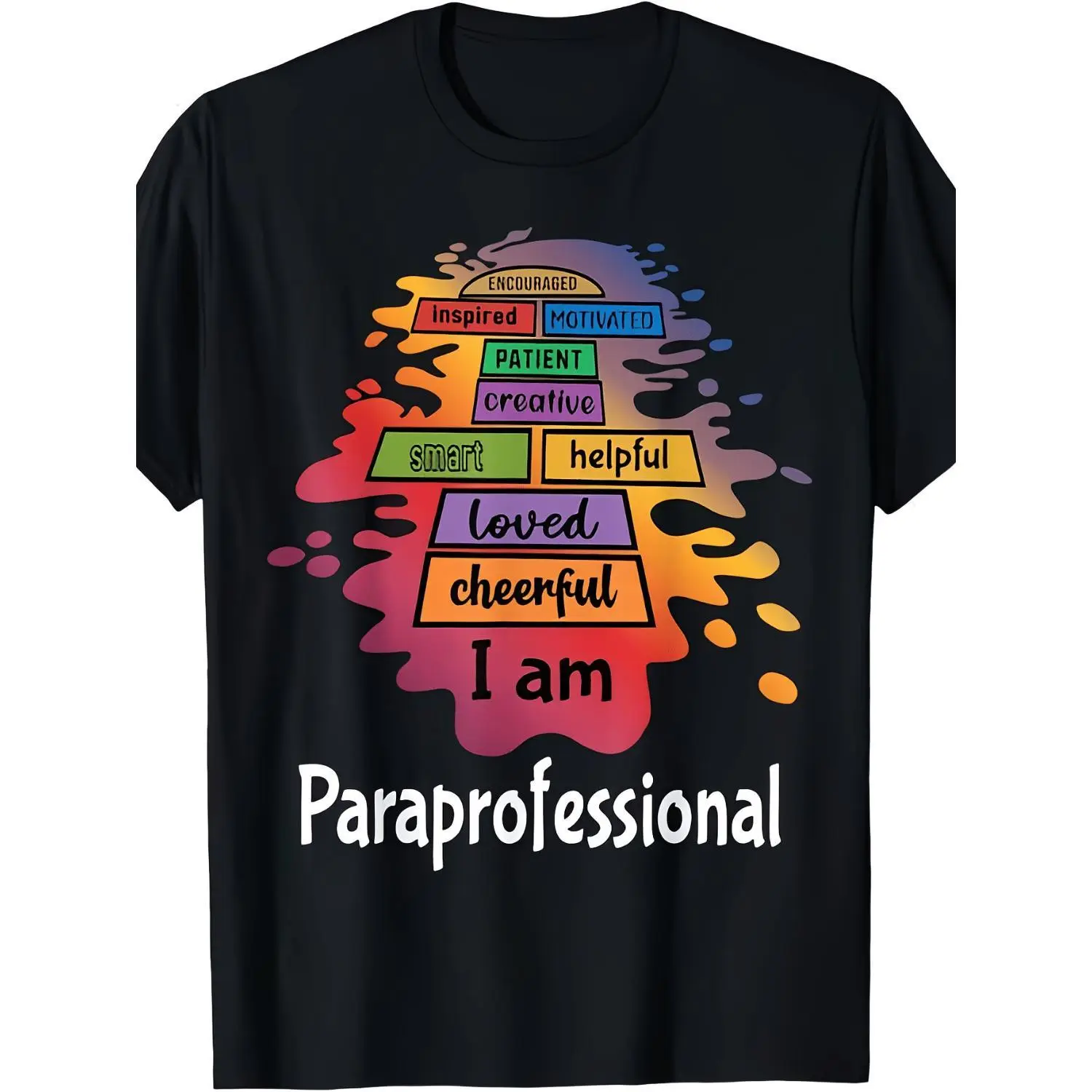 Humorous Cotton T-shirt Gift for Paraprofessionals and Teacher Assistants Unisex Popular Item Soft Breathable Lightweight Crew Neck Regular Fit Machine Washable Comfortable Short Sleeve Graphic Tee