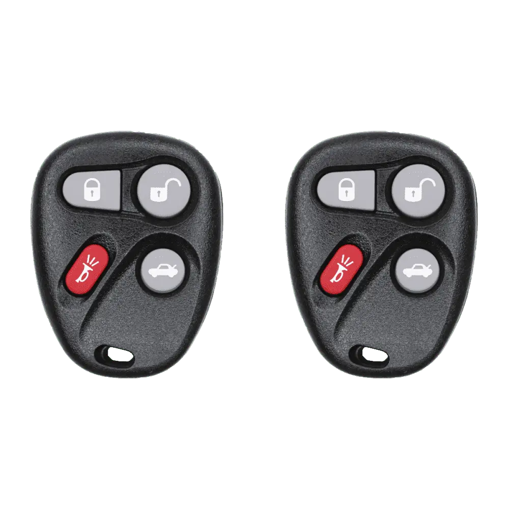 KEYS4LESS Car Key Fob Keyless Entry Remote for 2001 2005 Buick Lesabre Fcc KOBLEAR1XT Part Number 25695954 25695955 Pack of 2