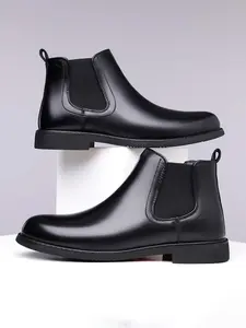 Men's Fashion Gentleman Casual Business Shoes, PU Leather Formal Leisure Shoes, Classic British Style All Seasons