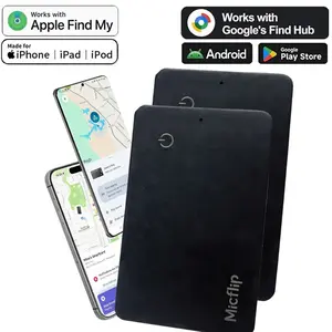 Thin Wallet Tracker Card, Smart Tracking Tag, Works with iOS/iOS & Android, Item Locator for Luggage, Passport, Phone,Love&Track,IP68 Waterproof, 3-Year Battery