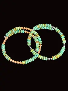 Turquoise Memory Wire Bracelets