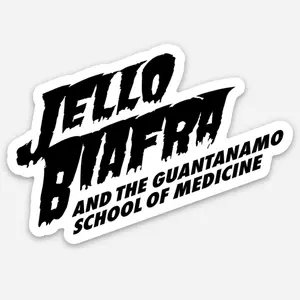 "JELLO BIAFRA & GSM TPRP" Logo Die Cut Sticker