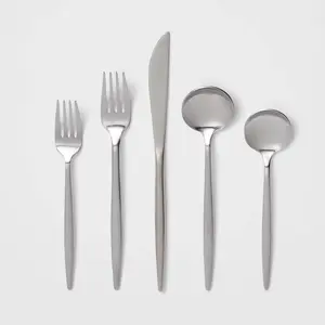 20pc Shapleigh Flatware Set Silver - Threshold