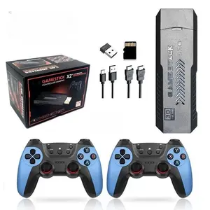 New X2 PRO Retro Gaming Stick, Video Games Stick, 4K 40.000+Classic Games, Plug and Play HDMI Host, 64GB Upgraded Wireless Game Controller, Dual 2.4G Wireless Game Board, Classic Arcade Games, Family Entertainment and Party Fun, Christmas gift Birthday