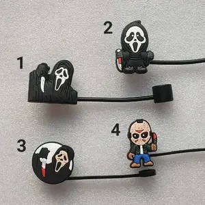 Halloween Horror Ghost Straw Toppers