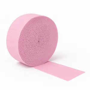 Pretty Pink Crepe Streamer Roll - 81ft