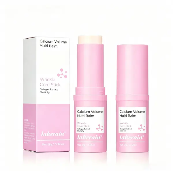 Anti-Aging Multi Balm Stick with Collagen & Calcium, Instant Wrinkle Filler for Under-Eye, Neck & Face - Compact & Portable Firming Solid Balm, Collagen Stick Eye Treatments