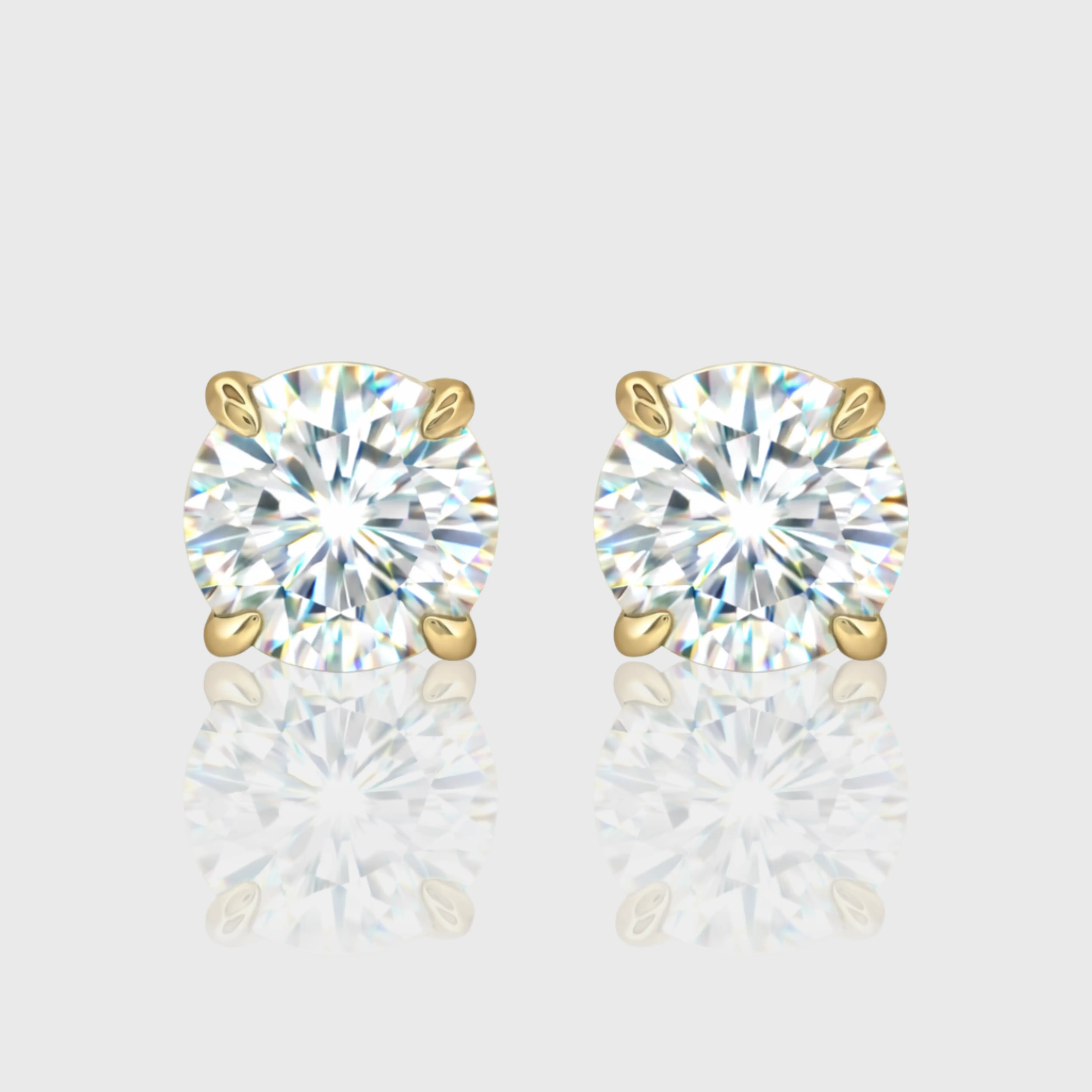 - The Classic 9mm Moissanite Earrings -