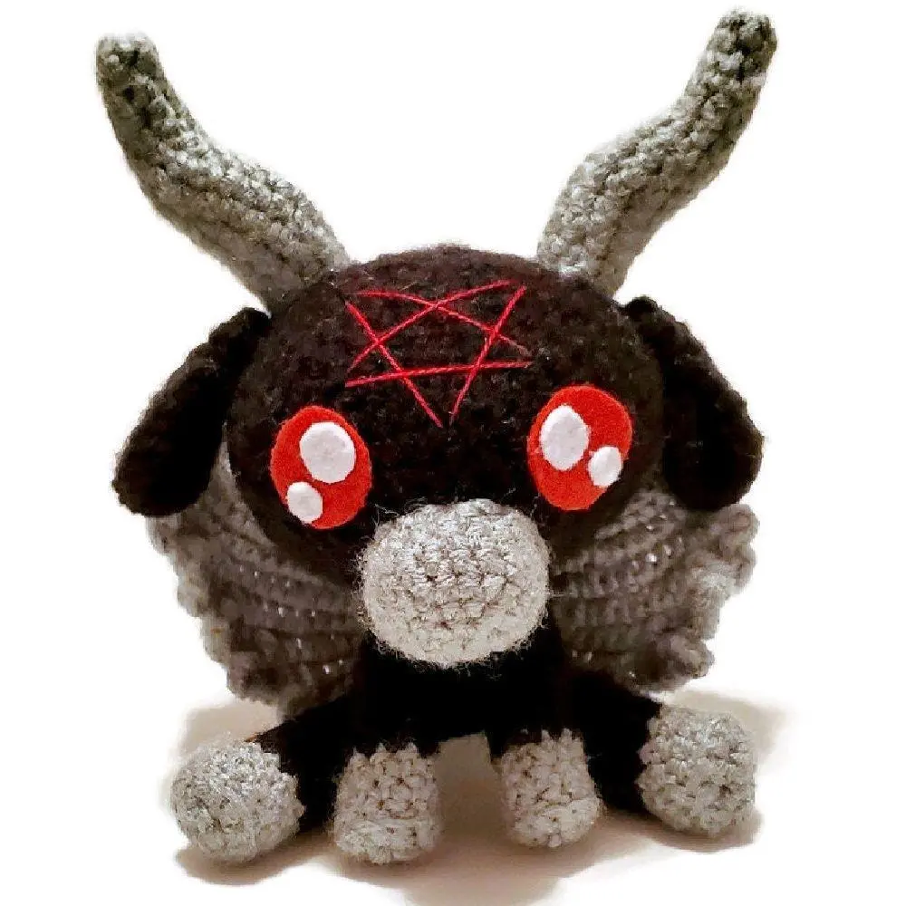 Handmade Crocheted Baby Baphomet Plushie