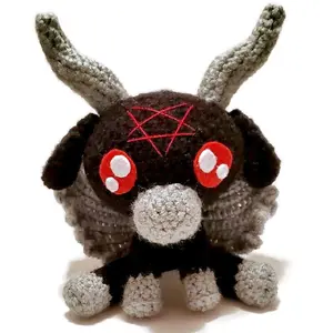 Handmade Crocheted Baby Baphomet Plushie