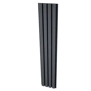Gray & Black Slat Exterior Wall Panels for Outdoors - Exterior Outdoor Siding Panel