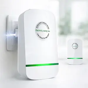 Energy-Saving Box, Energy-Saving Device, Smart Save Plug, Power Saver, Voltage Optimization, Surge Protection, Temperature Regulation, Outlet for Home/Office, Compact Plug-and-Play Design, Energy Efficiency