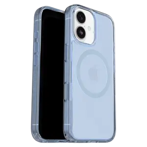 OtterBox Symmetry Clear MagSafe Case with Camera Control for Apple iPhone 17 - Blue Bliss