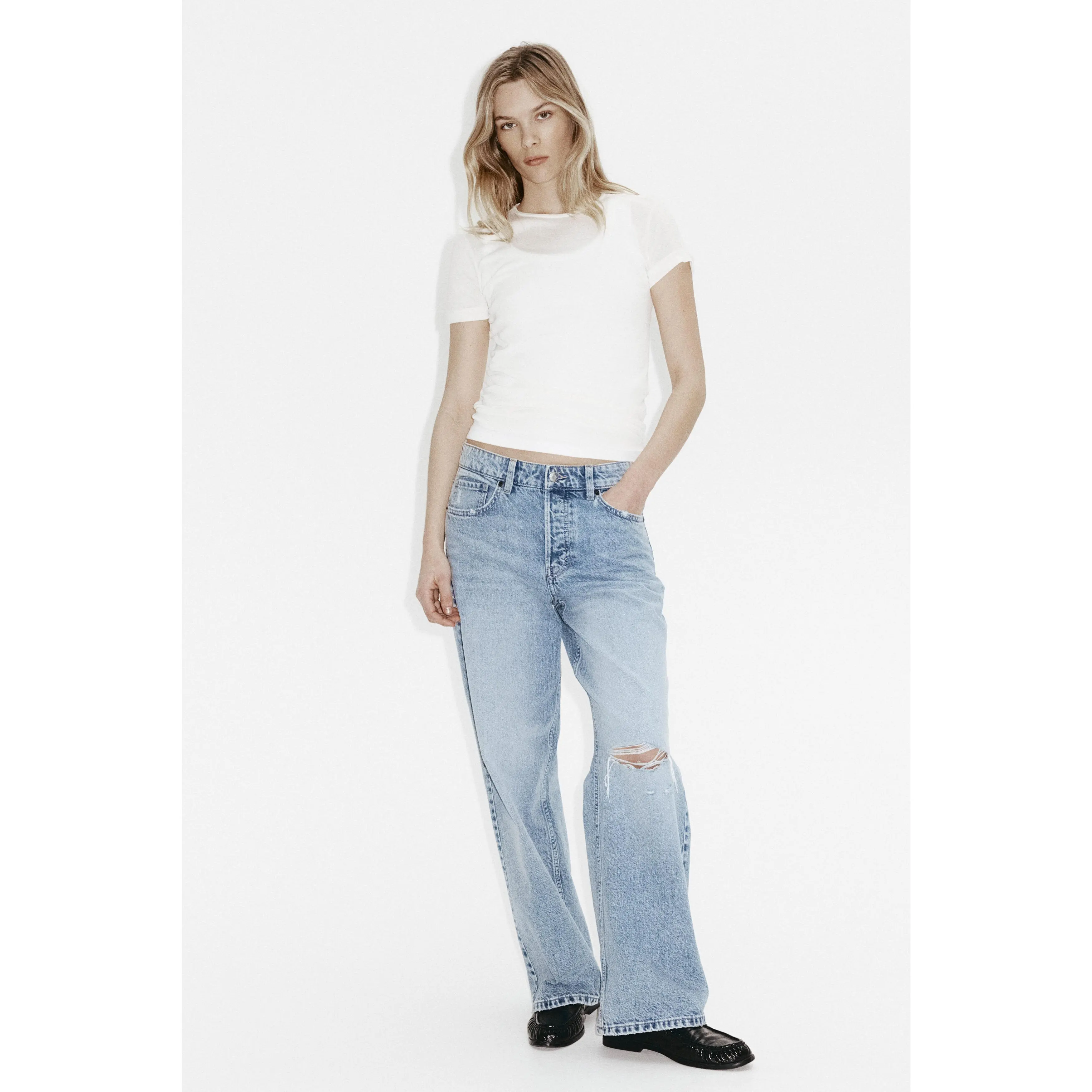 H&M Wide Regular Jeans