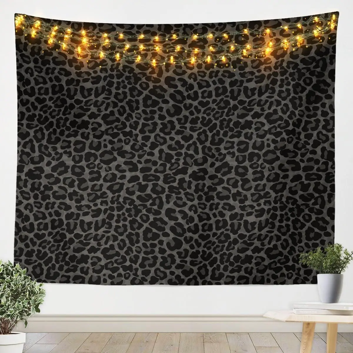 African Cheetah Tapestry Bedroom Aesthetic,Leopard Print Tapestry,Grey Animal Skin Wall Hanging,Wildlife Wall Tapestries
