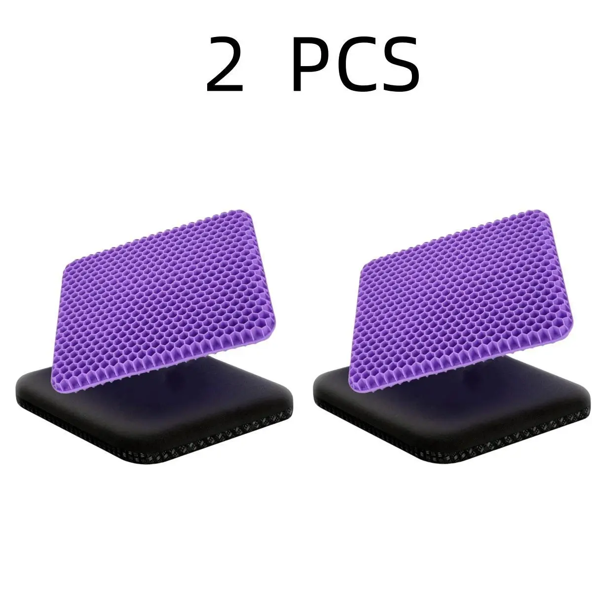 2 Pack Gel Seat Cushions, Large Honeycomb Chair Pads with Breathable Cooling Design, Soft Flexible Gel Cushion for Office Chair, Home Chair & Daily Sitting