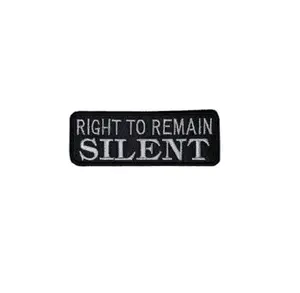 Right To Remain Silent Motorcycle Patch