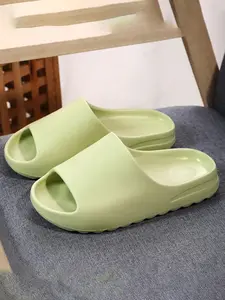 Unisex Thick Sole Couple Slippers, Outdoor Beach Shoes, Home and Outdoor Anti-Slip Sandals, Casual Eva Material, All Seasons