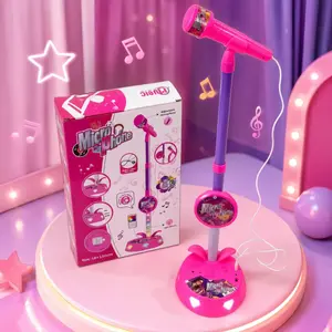 Kpop Karaoke Microphone Toy with LED Lights kid's Portable music toy Boosts your child's happiness and confidence,Perfect birthday, Christmas, and Easter gift for kids ages 3-8 festival party  K-pop musical