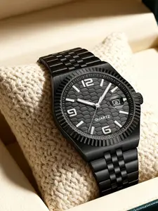 New High-Style Unisex Quartz Wristwatch, Trendy Casual Arabic Numeral Calendar, Versatile Fashion Accessory for Men & Women