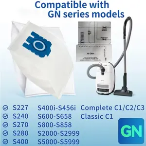5pcs/10pcs Miele Hoover Household Replacement Vacuum Bags, Compatible with Miele Classic & Complete Series, High Efficiency Dust Collection