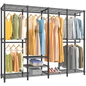 VIPEK V40 Series Heavy Duty Clothes Rack, Extra Large Freestanding Portable Wardrobe Closet Organizer with Hanging Rods, Max Load 1300LBS for Bedroom & Storage