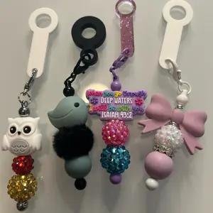 Sale pens/beaded straw charm