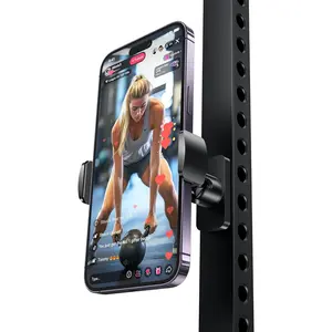 For Gym, 4.7-6.5" Phone Holder, 360° Adjustable N55 Magnet All Metal, Stouchi
