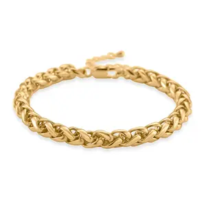 Rope Chain Bracelet in Goldtone 7.5-9.5In