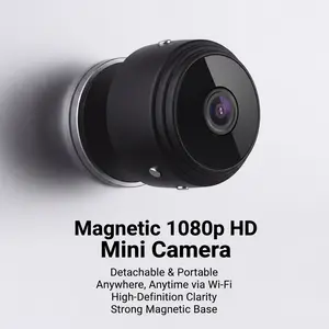 1080P Magnetic Mini Camera | Uses WiFi for Live Viewing, Supports SD Card Recording, Night Vision, Portable for Travel, Kids & Daily Use + Free Stand