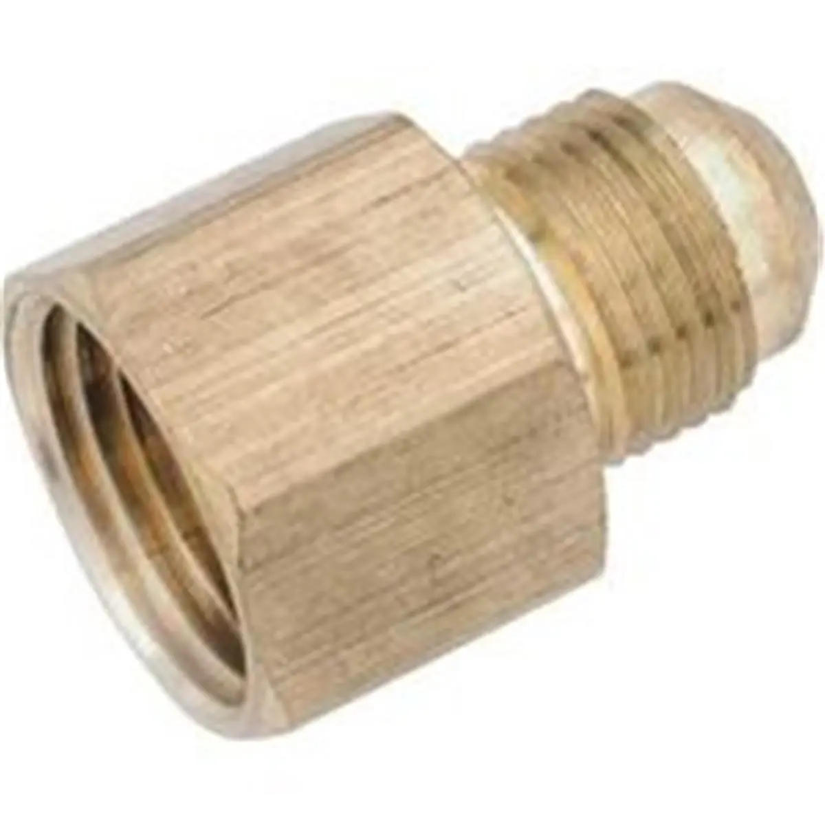 212 MAIN Lo-Lead Type Anderson Metal Corp Coupling, 3/8 Flared End, 3/8x3/4 Size, 3/8 fpt Threads, Part Number 754046-0612, 3/8 X 3/4