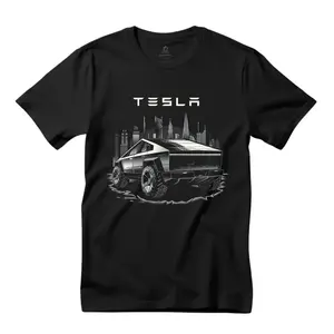 Cybertruck Graphic Tee - Premium Black Shirt with Electric Vehicle Design