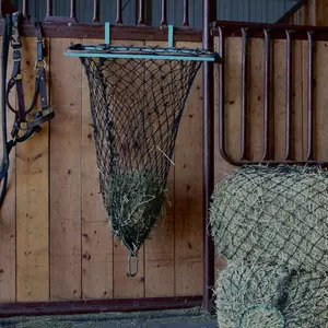 Hanging Hay EZ Stand - Make Filling Hay Nets Faster, Easier, and Cleaner! - Lightweight - Quick Fill Design - USA Made Fishing Plier Fishing Pole Bag