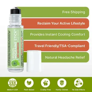 Migrastil Magnesium Cooling Stick – Refresh, Soothe & Unwind. Natural and Healthy Solution for Head and Neck Discomfort. Body Care.