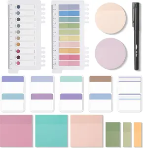 Sticky Note Set, 1000 Sheets, Colorful, Bible Sticky Notes Clear Sticky Notes Transparent, Transparent Sticky Notes for Bible Study, Stocky Notes for Bible Journaling