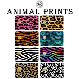 Animal Prints Debit Card Skins Decals High Quality Vinyl for Customization and Personalization in Vibrant Patterns