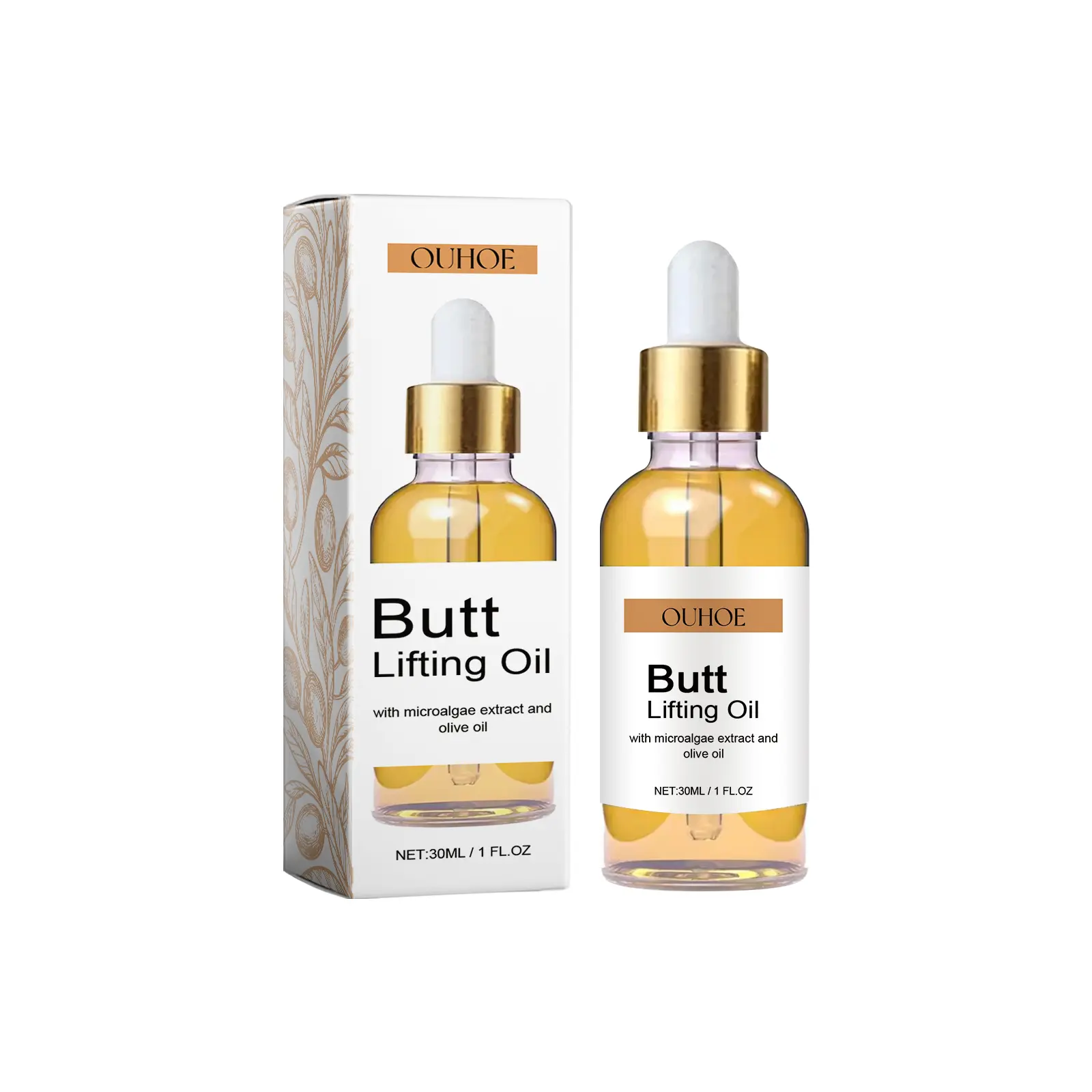 Ouhoe Hip Skin Oil Hip Care Nourish Skin Firming Elastic Moisturizing Body Lift Massage Oil