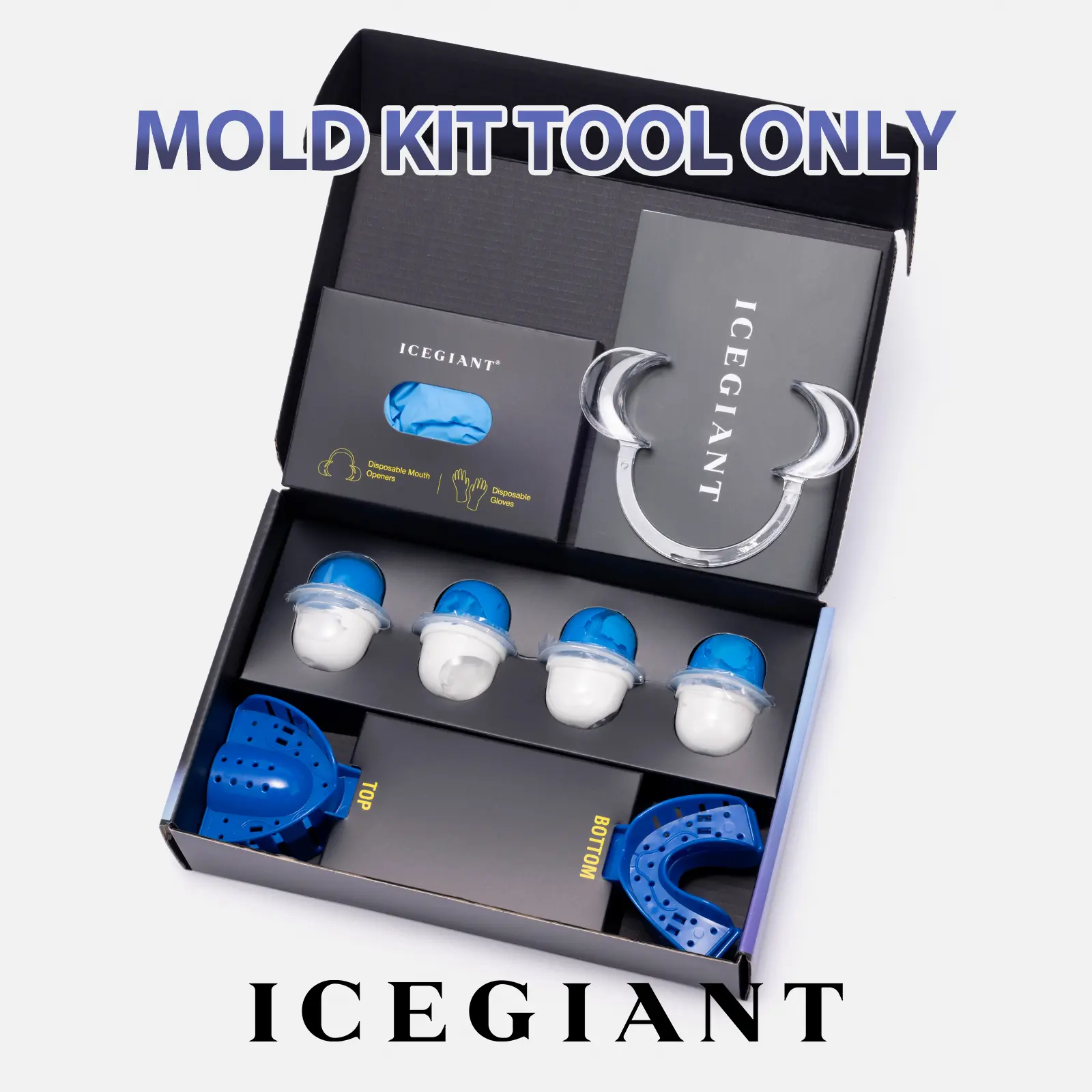 IGT Customizable Moissanite S925 Sterling Silver Hiphop Grillz Mold Starter Sets, Fashionable Jewelry Set