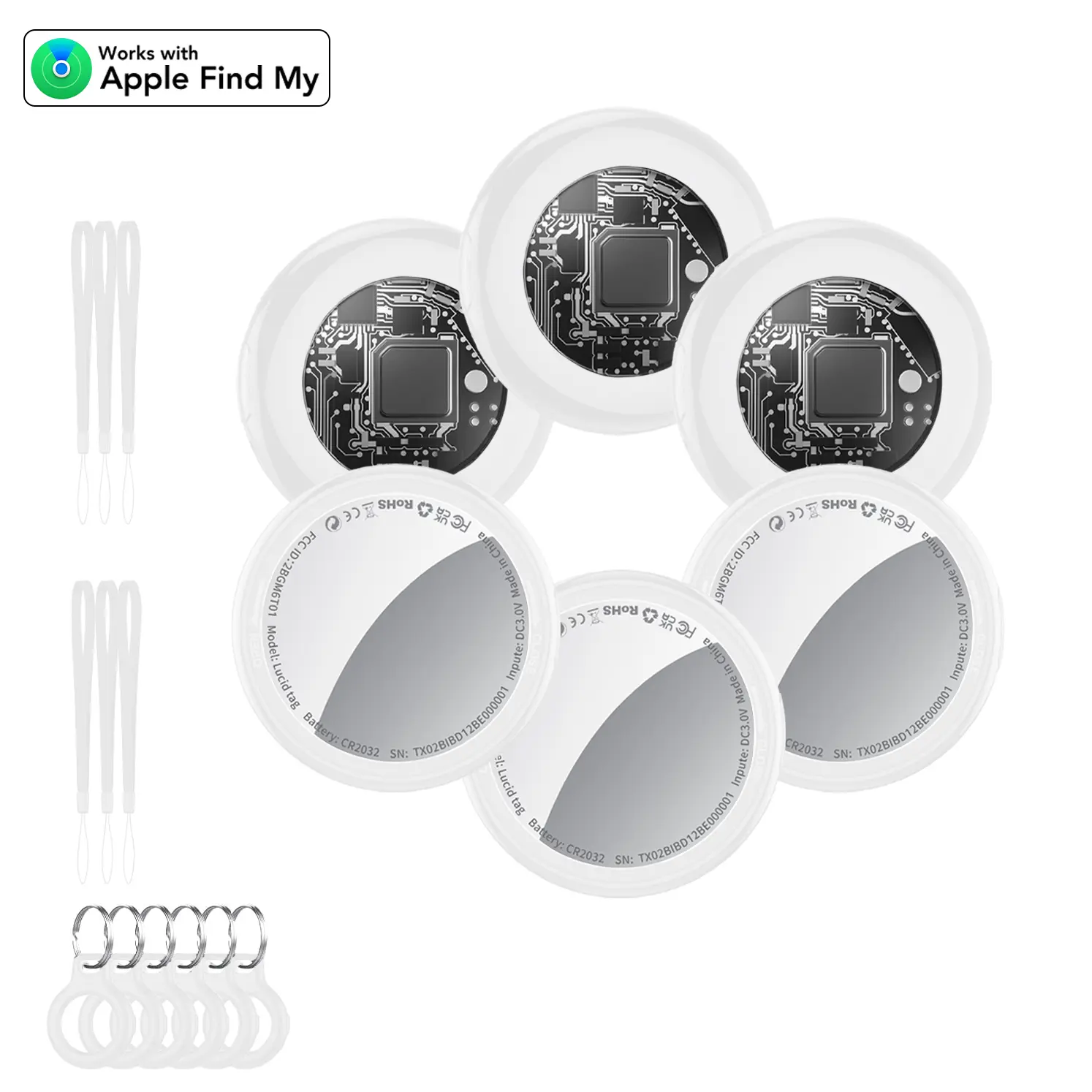 [Free Deliver] Tukio 2026 GPS Tracker(iOS Only) for Car & Keys,Mini Trackers Device with Weatherproof Magnetic Case-No Monthly Fee-Best Hidden GPS Trackers,Global Coverage Location Tracker,Anti-lost Device,For Apple Find My (iOS Only) For iPhone