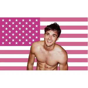 Jacob Elordi Flag Funny Jacob Flag,Pink flag tapestry.indoor outdoor banner/tapestry room decor/bedroom living room party decor/background decoration/bedroom wall decor,Artistic