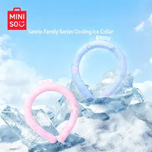 MINISO Hello Kitty & Cinnamoroll Neck Cooler Ring with Storage Bag, Reusable Wearable Cooling Collar, Instant Cold Neck Wrap for Summer Hot Weather, Ideal for Outdoor Activities, Sports, Camping & Daily Summer Use