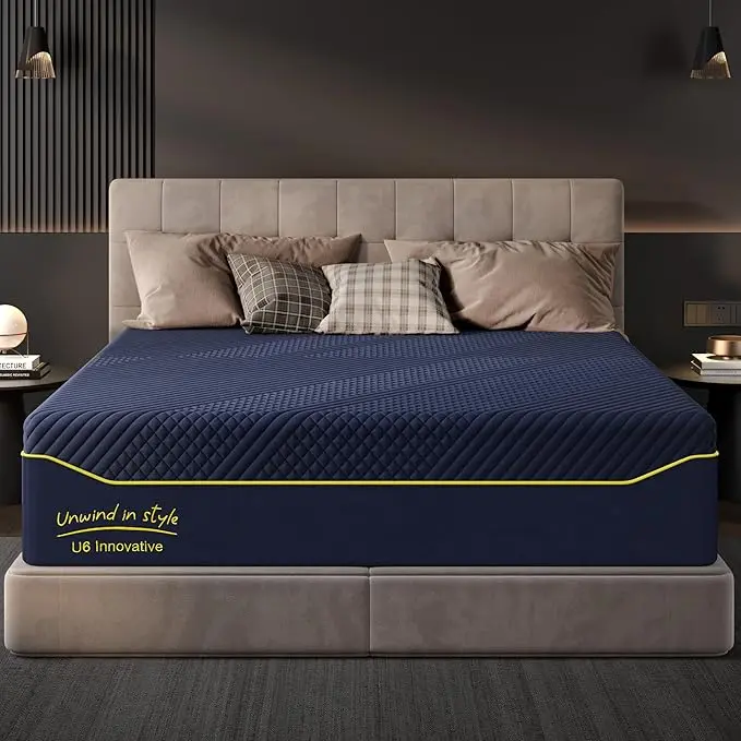 Soges Gel-Infused Memory Foam Mattress, 10/12/14 Inch Thickness, Twin/Full/Queen/King Size, Medium Soft with Removable Washable Cover Cooling Gel Bed in a Box Relieves Pressure Spinal Alignment Adapt To Body Shape Green Tea Extract, U6A