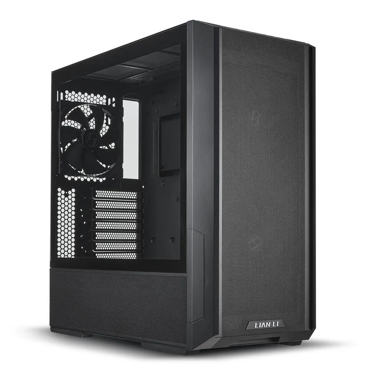 Lian-Li LANCOOL 216X Mid-Tower PC Case for PC Builders, 4.0mm TG Panel, 2x160 PWM Fans, Black, Efficient Cooling System