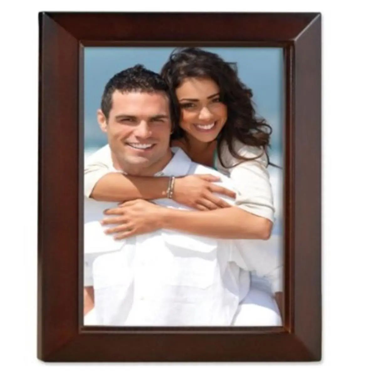 212 MAIN Classic Rectangular 8x10 Photo Frame, Hand-Finished Walnut Wood for Table Top Display or Wall Mount, Baby Nursery Decoration, Classic Rectangular Frame, Exceptional Workmanship, Decor, Wooden